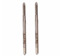 Rubinetto conico a flauto dritto M2.5x0.45 da 2 pezzi Rubinetto da taglio | Produci filettature interne precise su pezzi resistenti.Rubinetto in acciaio rapido con struttura a canna diritta per scarico
