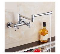 Rubinetto, Copper cromato pieghevole nella parete rubinetto cucina universale girevole swivel caldo e freddo verdure rubinetto rubinetto lavandino rubinetto for vasca(A)
