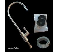 Rubinetto Cromato 1 Via Depuratore Purificatore Prelievo Acqua Osmosi Inversa CE