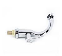 Rubinetto cromato per lavabo da bagno, monocomando, in lega di rame, con beccuccio ad arco alto per acqua fredda, design a gorgogliatore, adatto per lavabo e lavabo