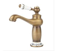 Rubinetto cromato per lavandino del bagno, stile antico, miscelatore monocomando diamantato, caldo e freddo, elegante accessorio per lavabo per arredamento moderno