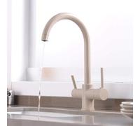 Rubinetto Cucina 3 Vie per Sistemi Osmosi a Avena, Doppia Uscita a Osmosi Rubinetti per Lavelli da Cucina Inversa Rotazione 360, Miscelatore Lavello per Acqua Potabile