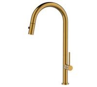 Rubinetto Cucina Alta NovA Monocomando Bronzo PVD Con Doccetta Estraibile