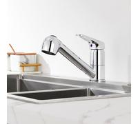 Rubinetto Cucina Con Doccetta Estraibile a 2 Modalità, Girevole a 360° Miscelato