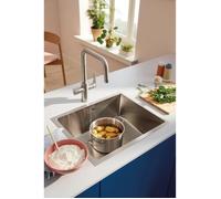 Grohe Blue Pure Start miscelatore cucina a tre vie con attacco per acqua filtrata, finitura supersteel - 30595DC0