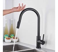 Rubinetto Cucina Con Sensore Touch, Con Doccetta Estrabile & Spruzzo a 2 Modalità, Ottone Girevole a 360°Miscelatore Cucina E Fredda E Calda Regolabile Rubinetto, Miscelatore Monocomando Per Lavello