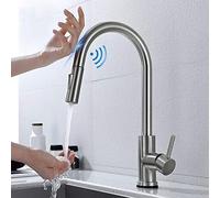 Rubinetto Cucina Con Sensore Touch, Con Doccetta Estrabile & Spruzzo a 2 Modalità, Ottone Girevole a 360°Miscelatore Cucina E Fredda E Calda Regolabile Rubinetto, Miscelatore Monocomando Per Lavello
