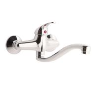 Rubinetto Cucina Cromo A Muro Monocontrollo