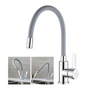 Rubinetto Cucina Flessibile, Auralum Rubinetto Lavello Cucina Girevole a 360°, Miscelatore Cucina con Beccuccio Flessibile, Rubinetti Cucina