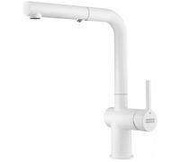 Rubinetto cucina Franke alta pressione bianco opaco con doccetta estraibile 1...