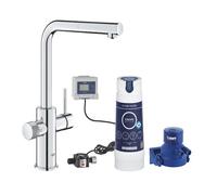 Rubinetto Cucina Grohe Blue Pure Minta Cromo Bocca L con Doccetta Estraibile | 3