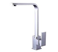 Rubinetto Cucina In Acciaioinossidabile, Miscelatore Cucina Monocomando Per Lavello Con Beccuccio Girevole a 360 °Rubinetti Da Cucina, Nichel Spazzolato