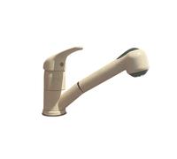 Rubinetto Cucina Miscelatore Monocomando Doccetta Estraibile in Ottone Paini Mixo Granito Beige