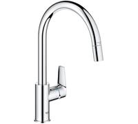 Rubinetto cucina - Miscelatore monocomando lavello - Cromo - Bocca alta a C - Aeratore estraibile - GROHE StartEdge - 30550000