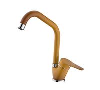 Rubinetto cucina monocomando canna alta Allen terra di francia Terra di Siena bruciata
