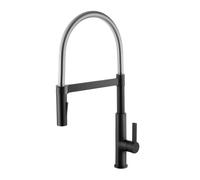 Rubinetto cucina monocomando canna alta Austin nero opaco Nero
