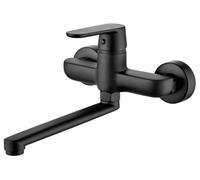 Rubinetto Cucina Nero A Muro Monocontrollo Dima