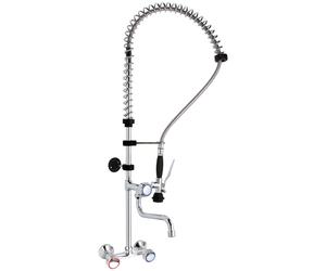 Rubinetto Cucina Parete con Bocca e Doccetta h 101cm Hendi 810293