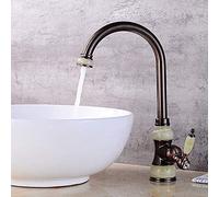 Rubinetto Cucina, rubinetti in Ottone Anticato, Interamente in Bronzo, Girevole, Lavare Le Verdure, lavello, lavabo, Cucina, Stile Americano, Grande Curva, rubinetti Jade, Stile Europeo, Acqua Calda