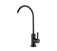 Rubinetto Cucina, Rubinetto Depuratore Acqua Monocomando A Collo Di Cigno Rubinetto Osmosi Inversa 1 Via,Nero