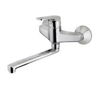 Rubinetto Cucina Teka MTP 025 Cromo Monocomando Muro Caño Giratorio