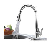 Rubinetto cucina tira fuori tocca 2 function spruzzatore a flusso singolo manico 304 lavello inossidabile cucinare tocchi di miscelatore ad acqua fredda calda,Controllo preciso(A)