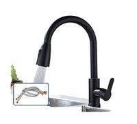 Rubinetto cucina tira fuori tocca 2 function spruzzatore a flusso singolo manico 304 lavello inossidabile cucinare tocchi di miscelatore ad acqua fredda calda,Controllo preciso(D)
