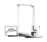 Rubinetto cucina tira fuori tocca 2 function spruzzatore a flusso singolo manico 304 lavello inossidabile cucinare tocchi di miscelatore ad acqua fredda calda,Controllo preciso(J)