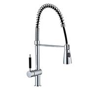 Rubinetto cucine Rubinetto Caldo e Freddo Rotazione 360 ° Rotazione Universale Multifunzione a Molla Spazzolata Mixer Cucina Mixer
