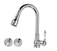 Rubinetto cucine vintage cucine lavello in ottone girevole tocco cromo retrò in stile facile installazione perfetta per le cucine moderne e classiche Beauty Comes