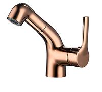 Rubinetto da bagno 2 funzioni in ottone miscelatore monoforo rubinetto per lavello con spruzzatore estraibile rubinetto per lavabo in bianco ideale per bagni moderni