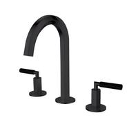 Rubinetto da bagno a 3 fori per lavabo, doppio controllo caldo e freddo | Rubinetto miscelatore per lavabo a 3 fori a doppio controllo per una regolazione senza sforzo dell'acqua calda e fredda nel