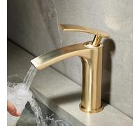 Rubinetto da bagno a cascata per lavello e ad arco alto Mix di acqua calda e fredda Rubinetto moderno per lavabo rubinetto miscelatore elegante con flusso a cascata