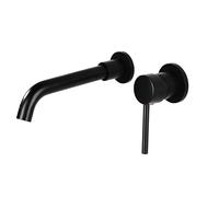 Rubinetto da bagno a parete, rubinetto miscelatore monocomando, rubinetto cromato per lavabo, rubinetto da bagno moderno, elegante miscelatore per lavello per la decorazione della casa