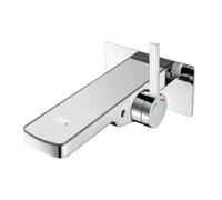 Rubinetto da bagno a scomparsa, miscelatore per lavabo Gun Grey con display digitale, montaggio su piattaforma laterale aperta,Sicuro e affidabile(Plating color)