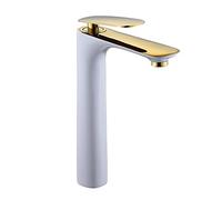 Rubinetto da bagno ad arco alto, senza contaminanti, disponibile in oro, cromato, bianco, rosso, nero, elegante qualità