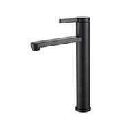 Rubinetto da bagno Black Bathroom Basin rubinetto Freddo e calda Acqua Miscelatore Lavello Tap Single Maniglia con impugnatura and GoldTap(Rot)