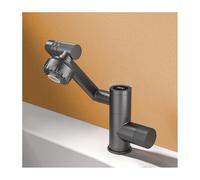 Rubinetto da bagno girevole a 1080 ° con display a LED della temperatura in acciaio inox rubinetto per lavello monocomando 2 modalità di uscita dell'acqua ideale per bagni moderni