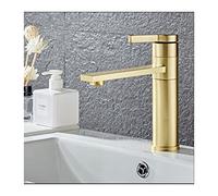 Rubinetto da bagno in ottone massiccio in ottone for il bacino del bacino del bacino del bacino fredda e calda miscelatore dell'acqua calda del lavello del lavello della maniglia singola del lavello d