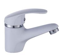 Rubinetto da bagno, miscelatore monocomando per lavabo da bagno, colore: bianco