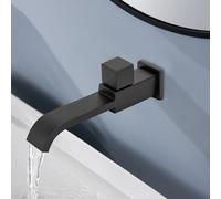 Rubinetto da bagno moderno in ottone, rubinetto per acqua fredda monoforo G1/2 montato a parete per cucina, bagno, lavandino e lavabo