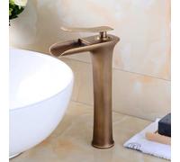 Rubinetto da bagno moderno miscelatore monoforo miscelatore per lavabo ad arco alto cascata rubinetto per lavabo miscelatore contemporaneo per elegante arredamento del bagno e facile da installare