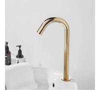 Rubinetto da Bagno Rubinetto Miscelatore per Lavabo da Bagno Senza Contatto Colore Oro con Sensore A Infrarossi Il Rubinetto Ha Una Temperatura Dell'Acqua Calda E Fredda Fissa E Non È Regolabile