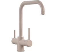 Rubinetto da cucina a 3 vie con beccuccio girevole a 360° Finitura cromata Rubinetto per acqua potabile 3 in 1 Perfetto per uso domestico e ufficio. Design resistente ed elegante