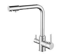 Rubinetto da cucina a 3 vie con filtro per acqua a doppia maniglia girevole a 360 ° TAP TAPLATO PERFETTO PER LASKO GRIFO DE COCINA FREGADERO E DESIGN ELENCO Beauty Comes