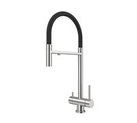 Rubinetto da cucina a 3 vie con finitura spazzolata 3 in 1 rubinetto da cucina con beccuccio flessibile per acqua potabile e design elegante