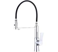 Rubinetto da cucina a 3 vie con tubo flessibile in silicone nero a 2 modalità di spruzzo, perfetto per sistemi di filtraggio dell'acqua sotto il lavandino e elegante spruzzatore per lavello da cucina