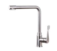 Rubinetto da Cucina a 3 Vie in Acciaio Inossidabile 304 Spazzolato, Rotazione a 360°, Rubinetto Dritto per lavello da Cucina con Foro Singolo e bevitore d'Acqua