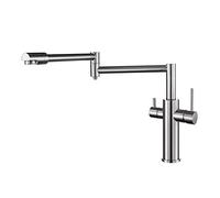 Rubinetto da cucina a 3 vie nere opaco con filtro dell'acqua a colpa per canotta montata a colpa per nichel bevanda nichel bevanda acqua moderna design per casa e cucina Aqiong