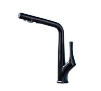 Rubinetto da cucina a 3 vie nero Exble rubinetto con sistema di osmosi 3 in 1 rubinetto miscelatore per lavello design a doppia maniglia per un facile controllo dell'acqua perfetto per cucine